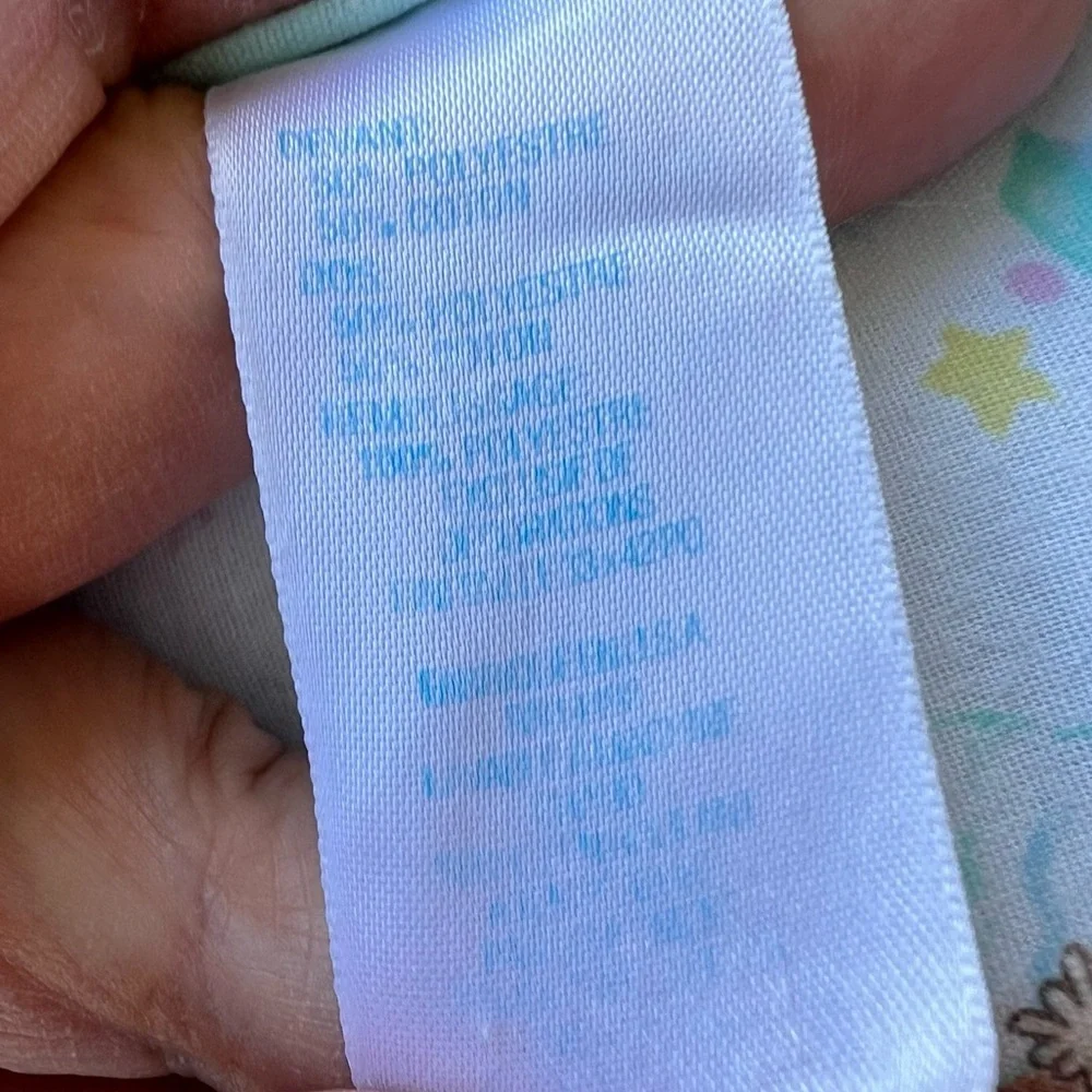 VTG Pastel Beddy Teddy Bear Riegel Quilted Crib Comforter BABY Blocks 31x42 GUC